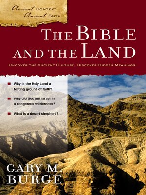 cover image of The Bible and the Land